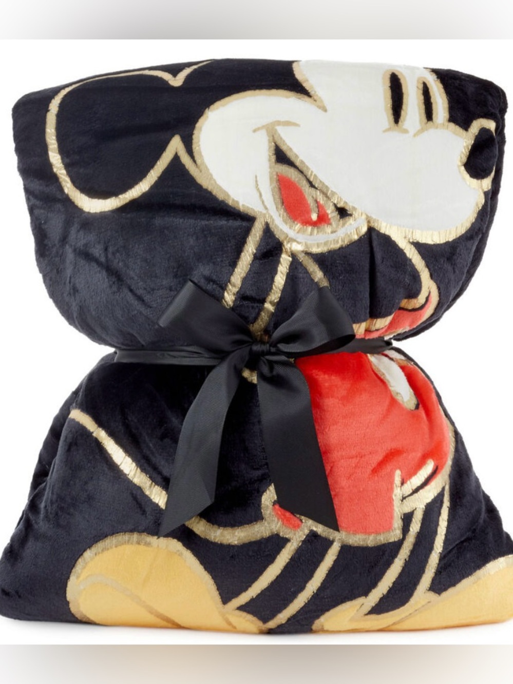 NWT Disney Mickey Mouse Hooded Blanket With Mouse Ears